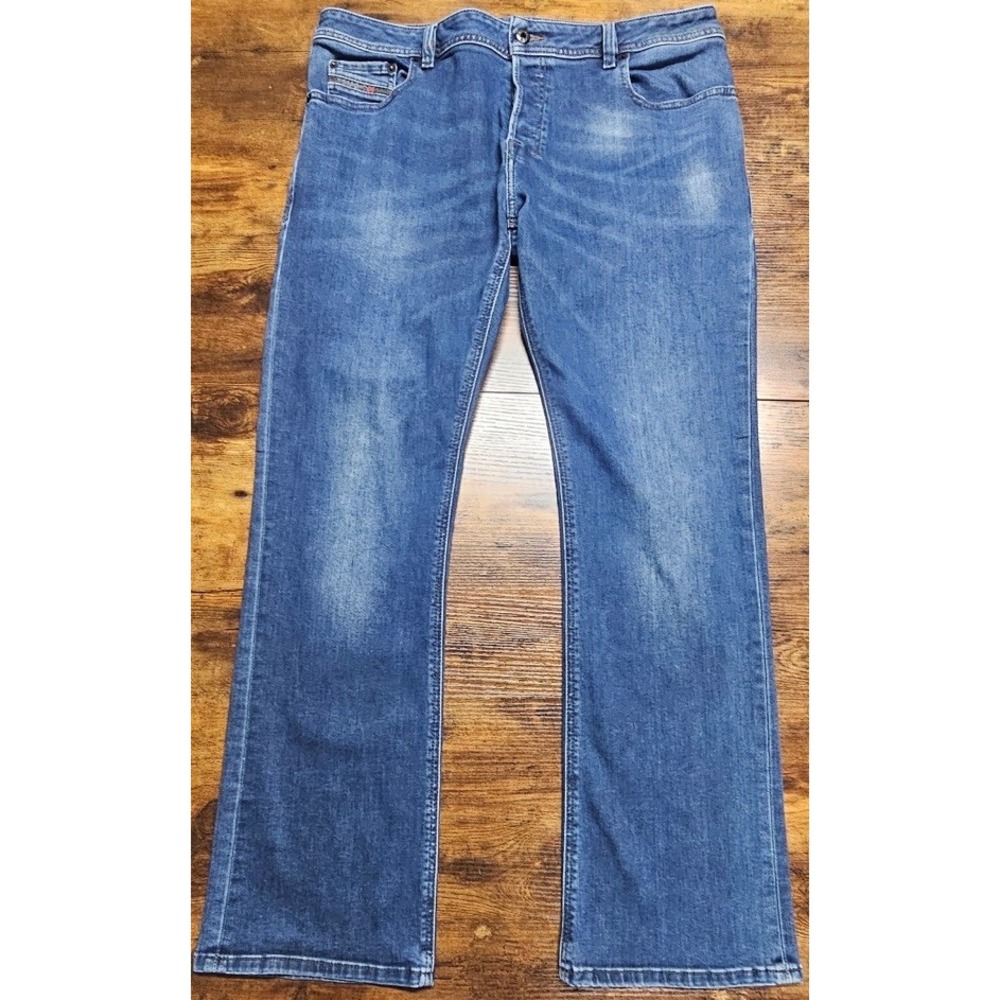 Diesel Zatiny Regular Bootcut Blue Button Fly USA Men's Size 36x32